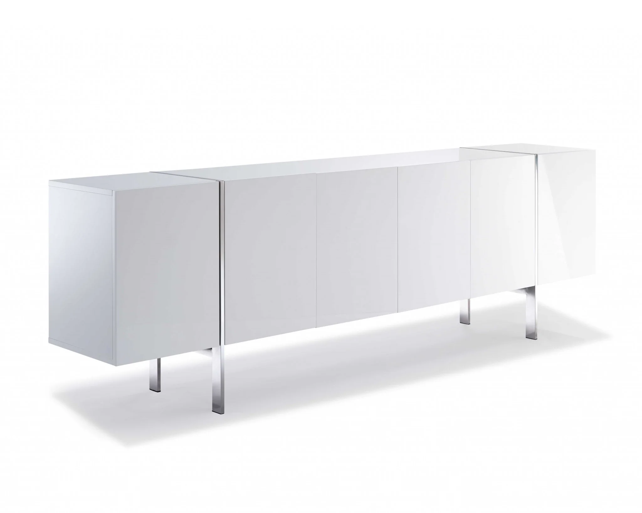 White Stainless Steel Buffet By Homeroots - 370757 - Image 2