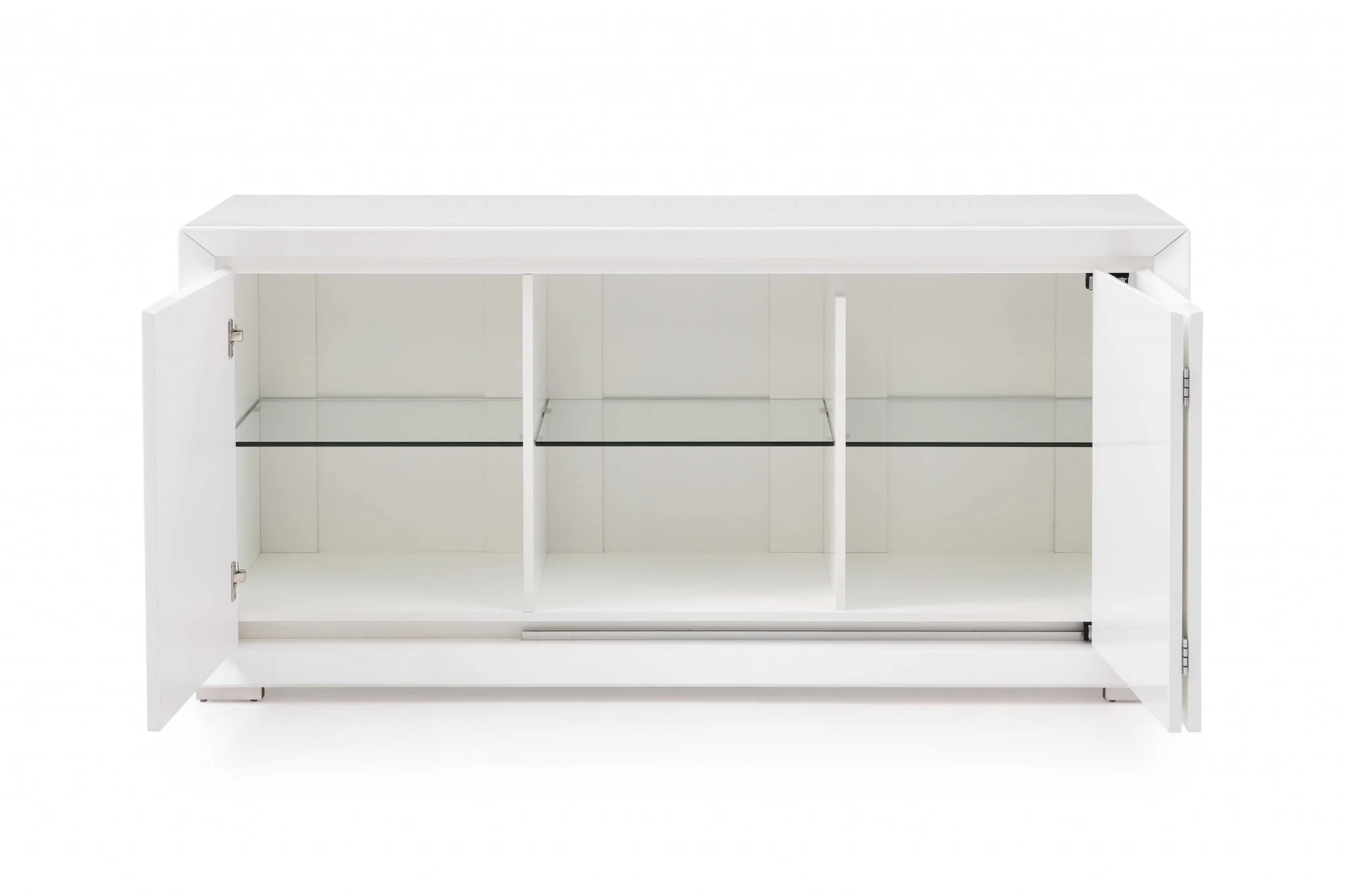 White Stainless Steel Buffet By Homeroots - 370768 - Image 3