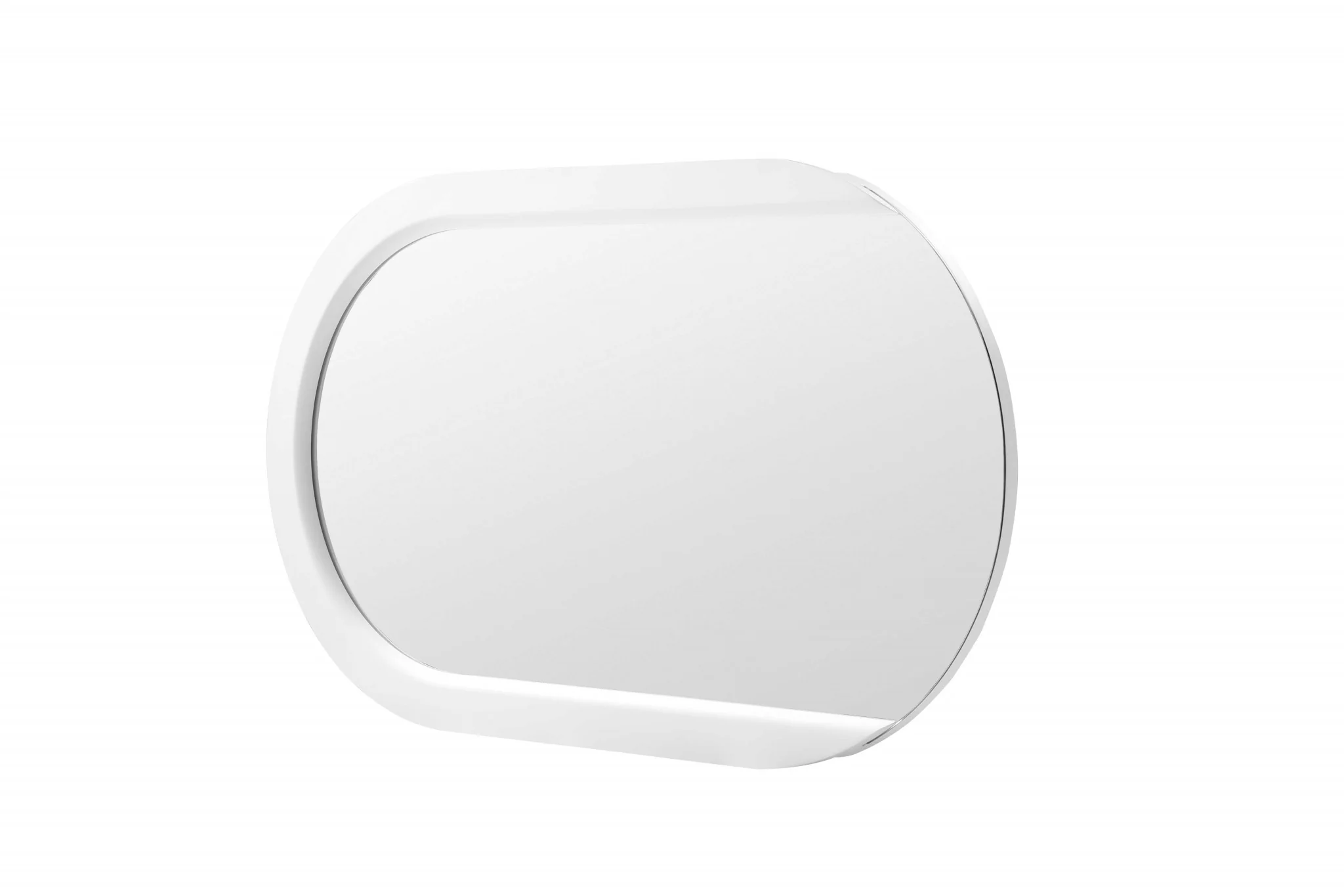 White Stainless Steel Mirror By Homeroots - Image 2