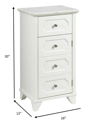 White Stunning Cabinet By Homeroots - Image 7