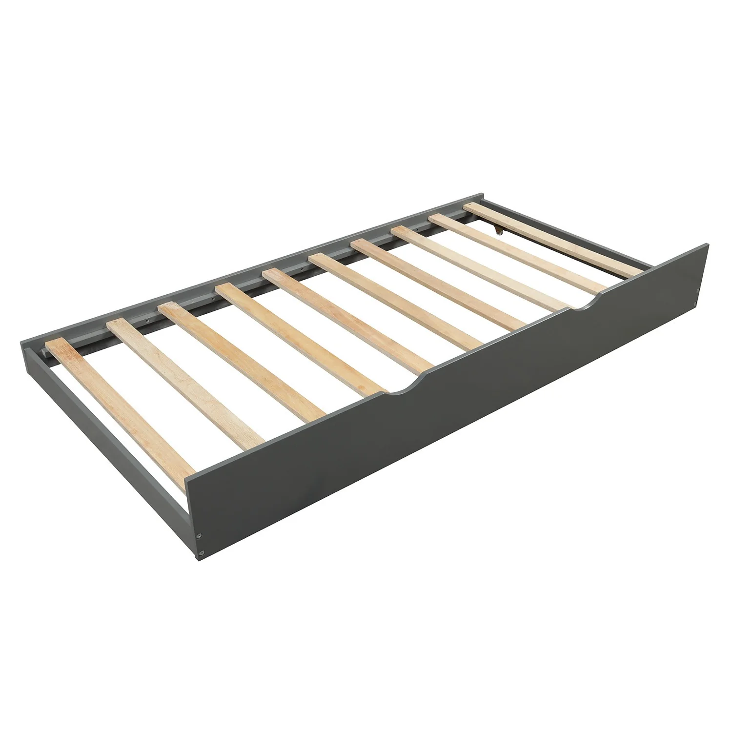 White Twin Over Twin Bunk Bed With Trundle By Homeroots - Image 25