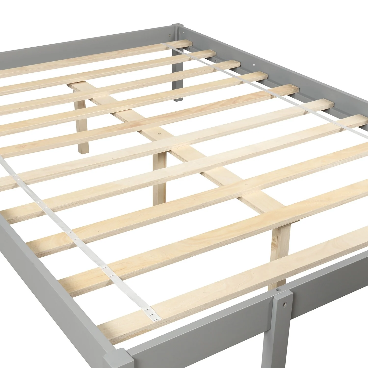 White Twin Size Full Size Bunk Bed By Homeroots - Image 20