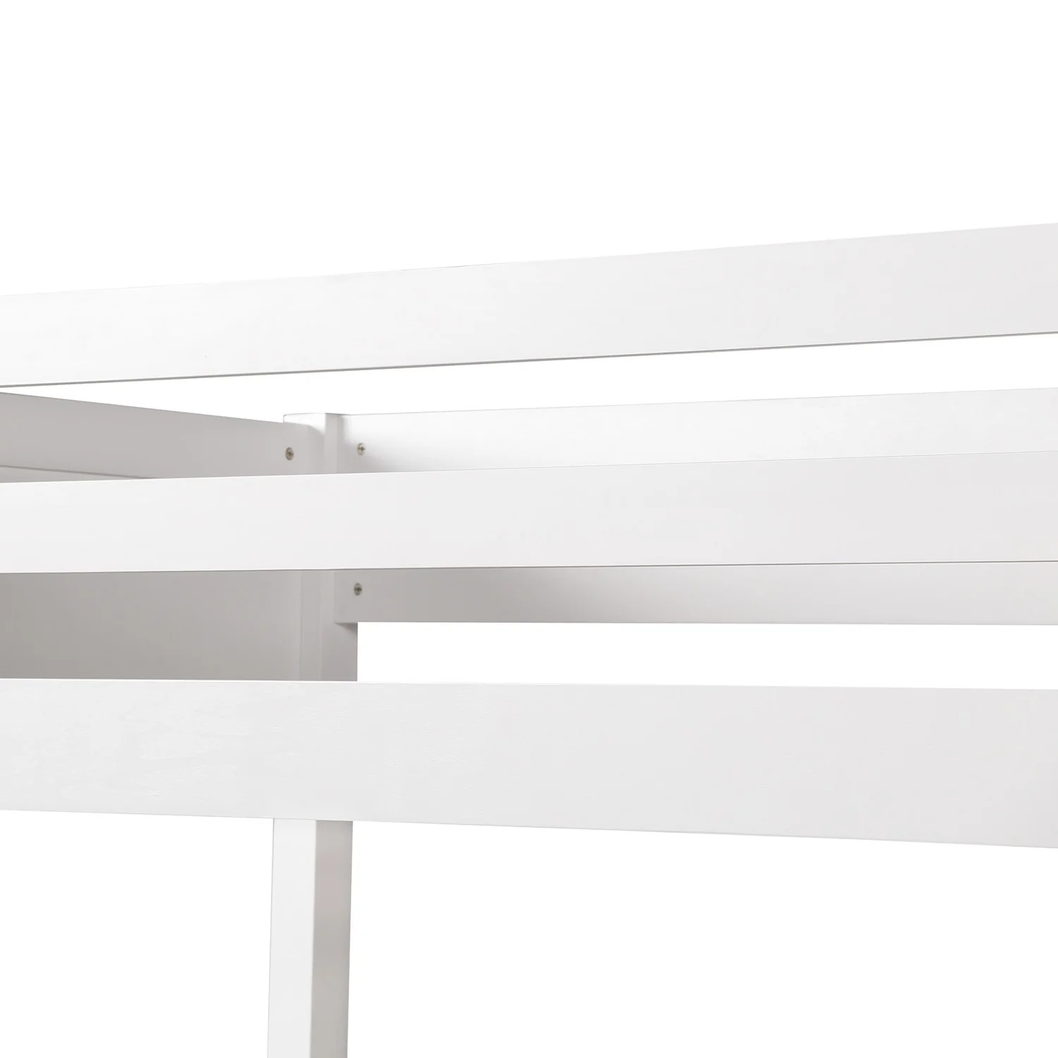 White Twin Size High Loft Bed By Homeroots - 404105 - Image 7