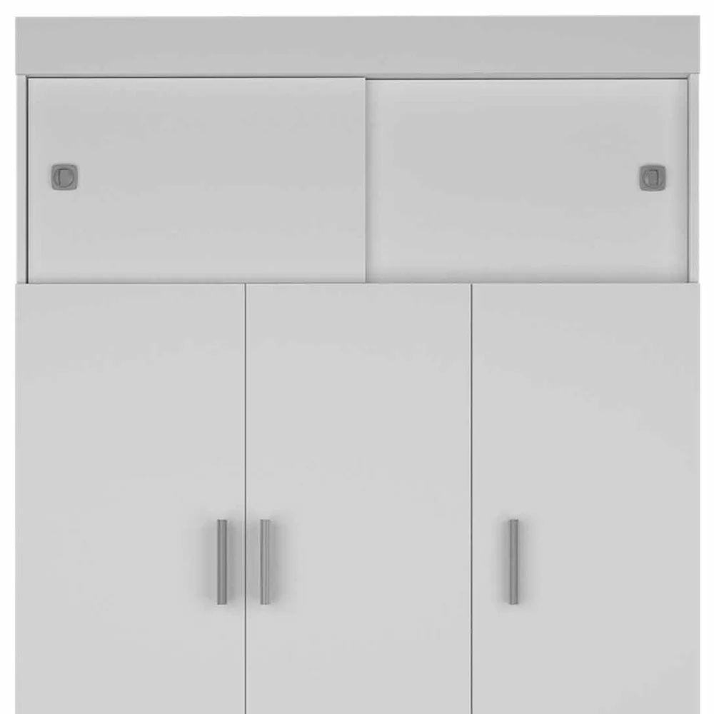 White Two Drawer Combo Dresser By Homeroots - Image 3