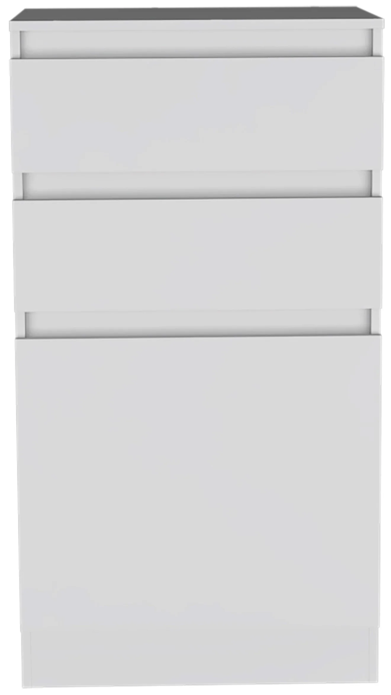White Two Drawer Standard Chest By Homeroots - Image 2