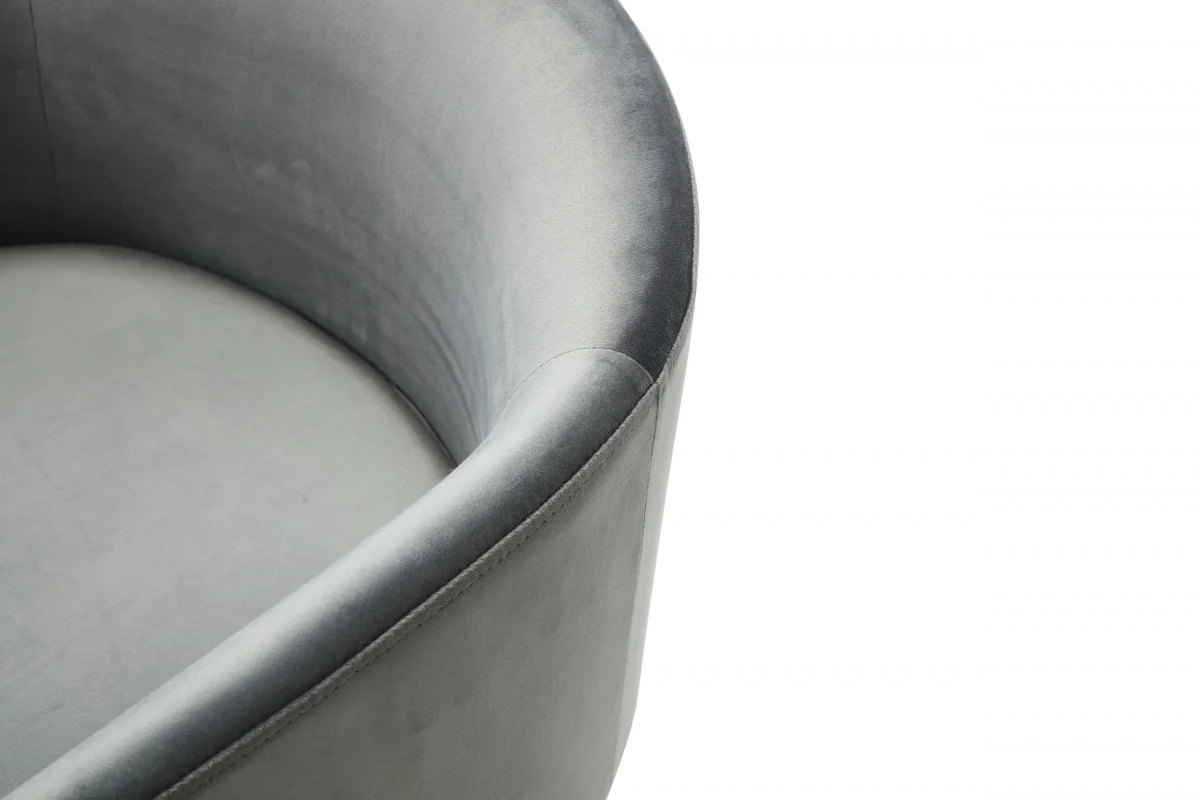 White Velvet Brass Modern Dining Chair By Homeroots - Image 15