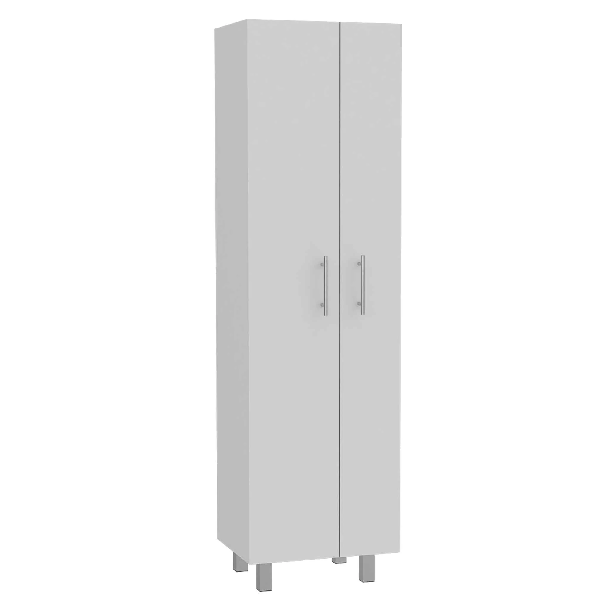 White Versatile Tall Pantry Or Laundry Cabinet By Homeroots - Image 2