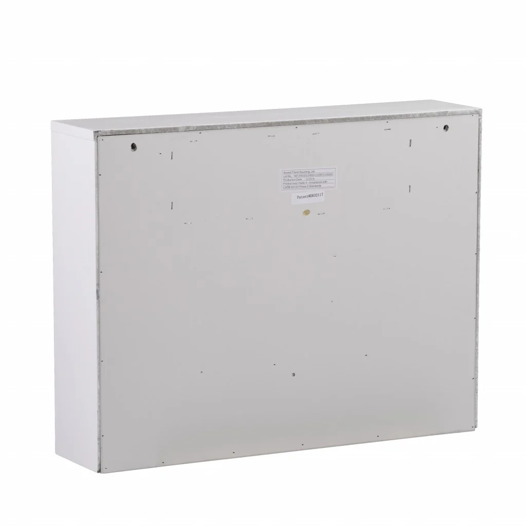 White Wall Mount Folding Desk By Homeroots - Image 9
