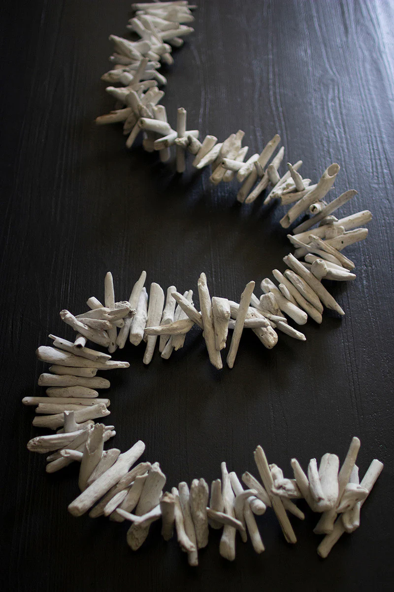 White-Washed Driftwood Garland (Min 2) By Kalalou - Image 3