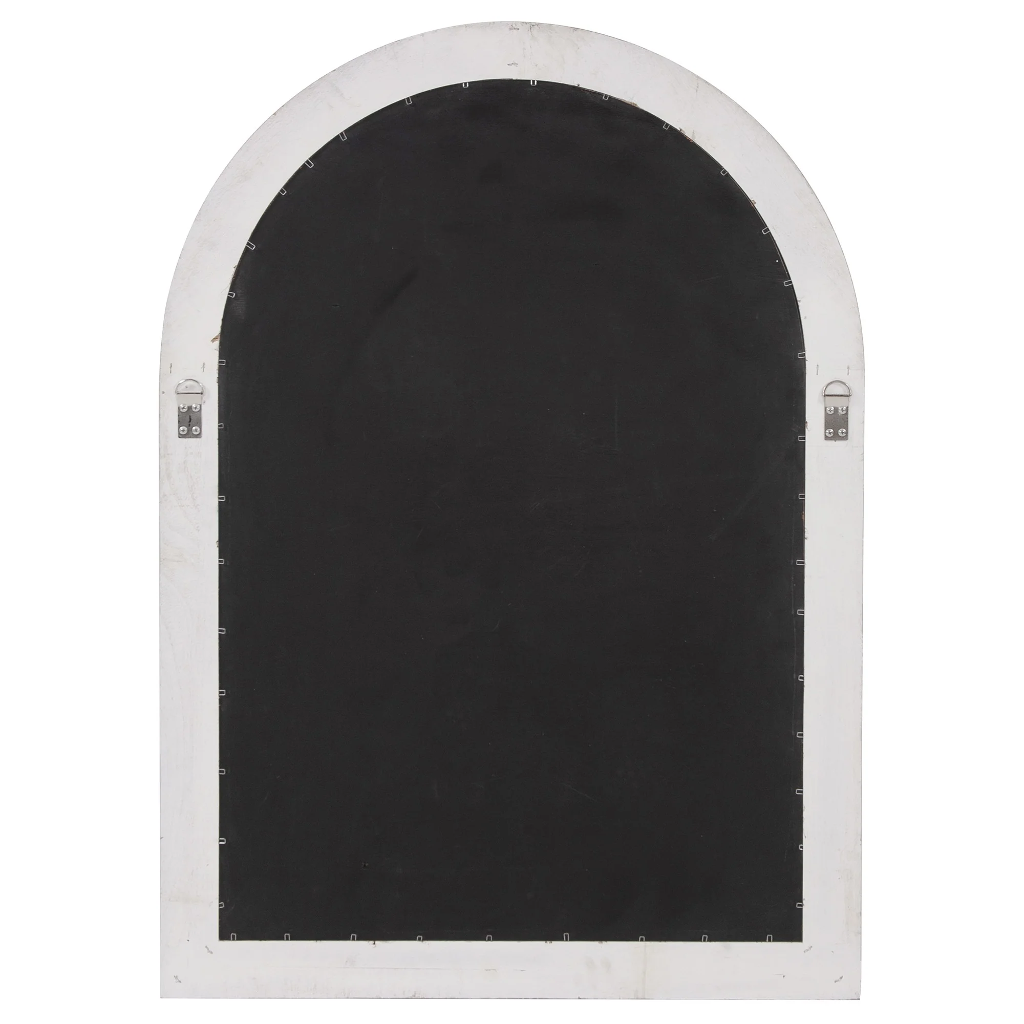 White Washed Mirror with Arched Panel Window Design By Homeroots - Image 5