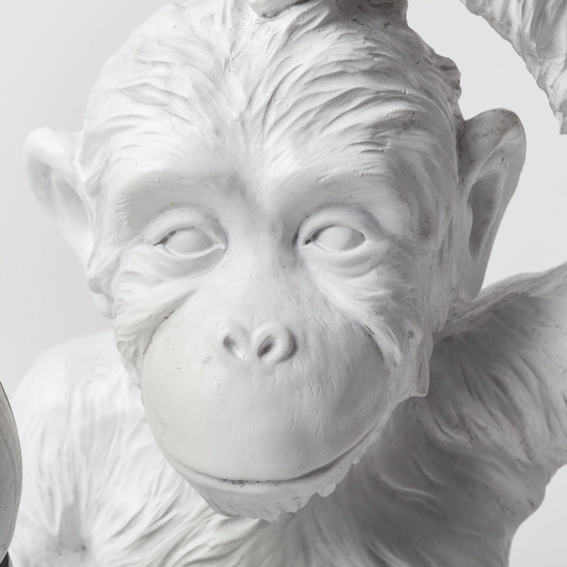 White Whimsical Monkey Table or Desk Lamp By Homeroots - Image 5