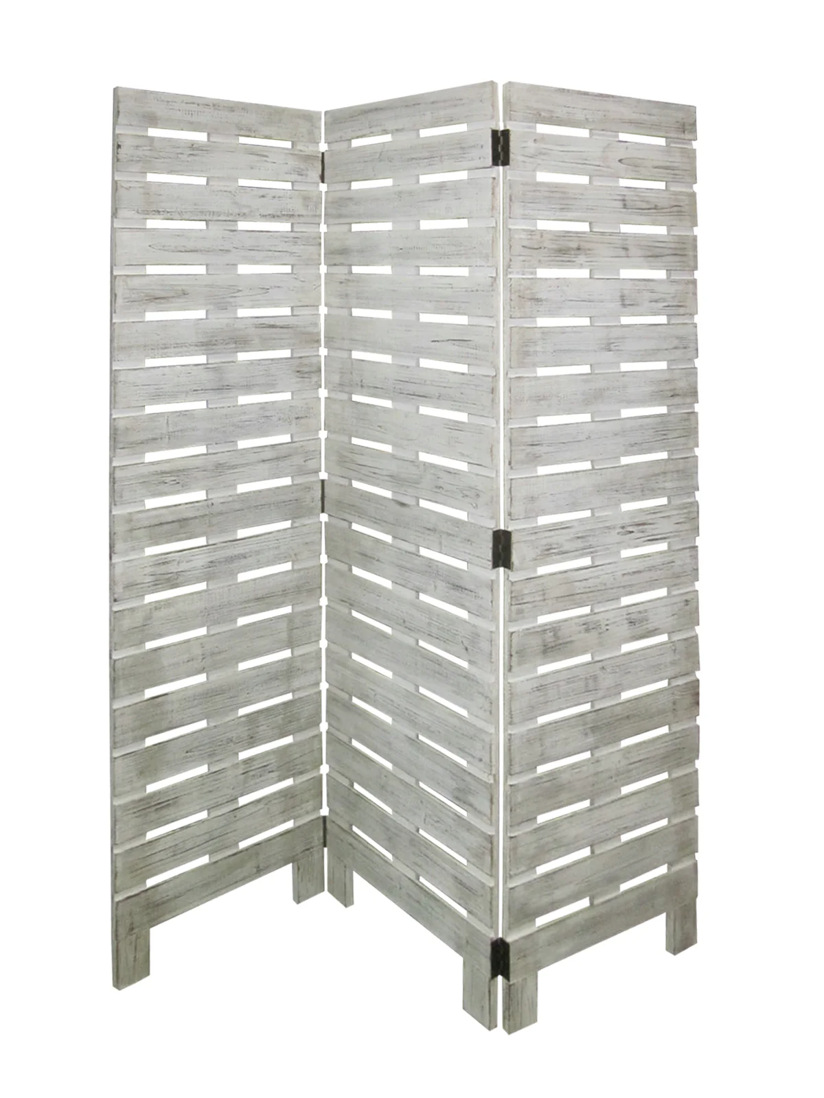 White Wood Garden Screen By Homeroots - Image 2