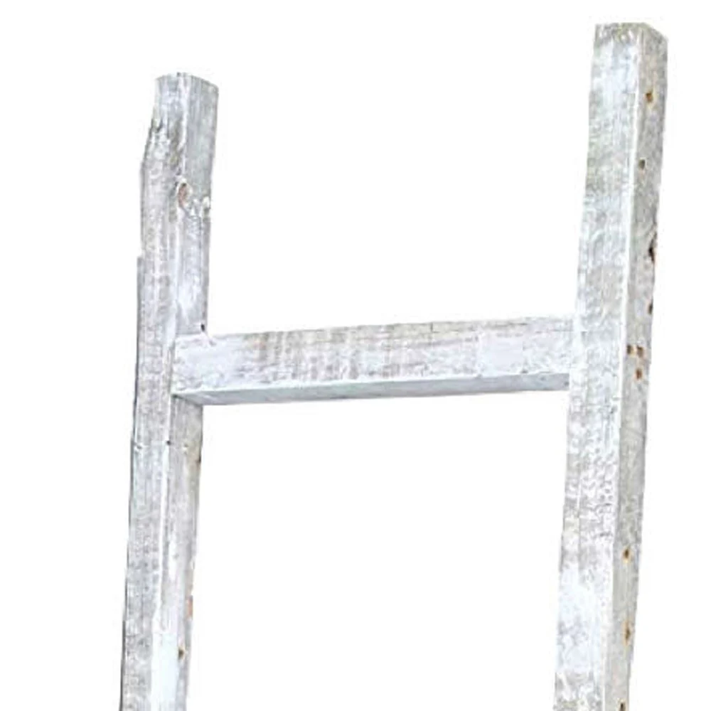 White Wood Hanging Dimensional Sculpture By Homeroots - Image 6