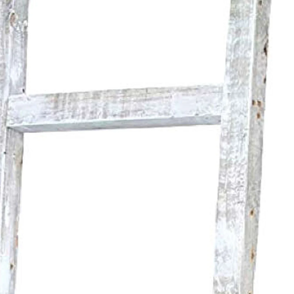 White Wood Hanging Dimensional Sculpture By Homeroots - Image 8