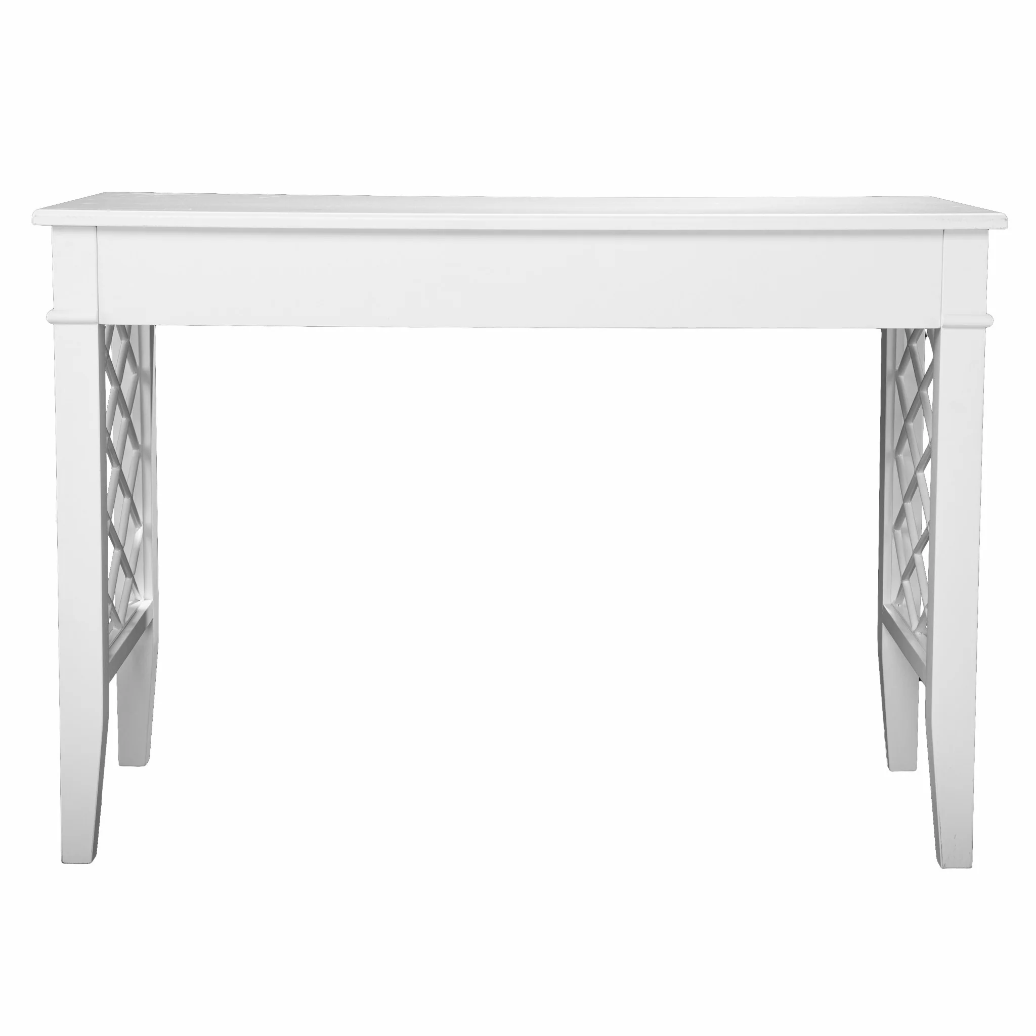 White Writing Desk By Homeroots - Image 5