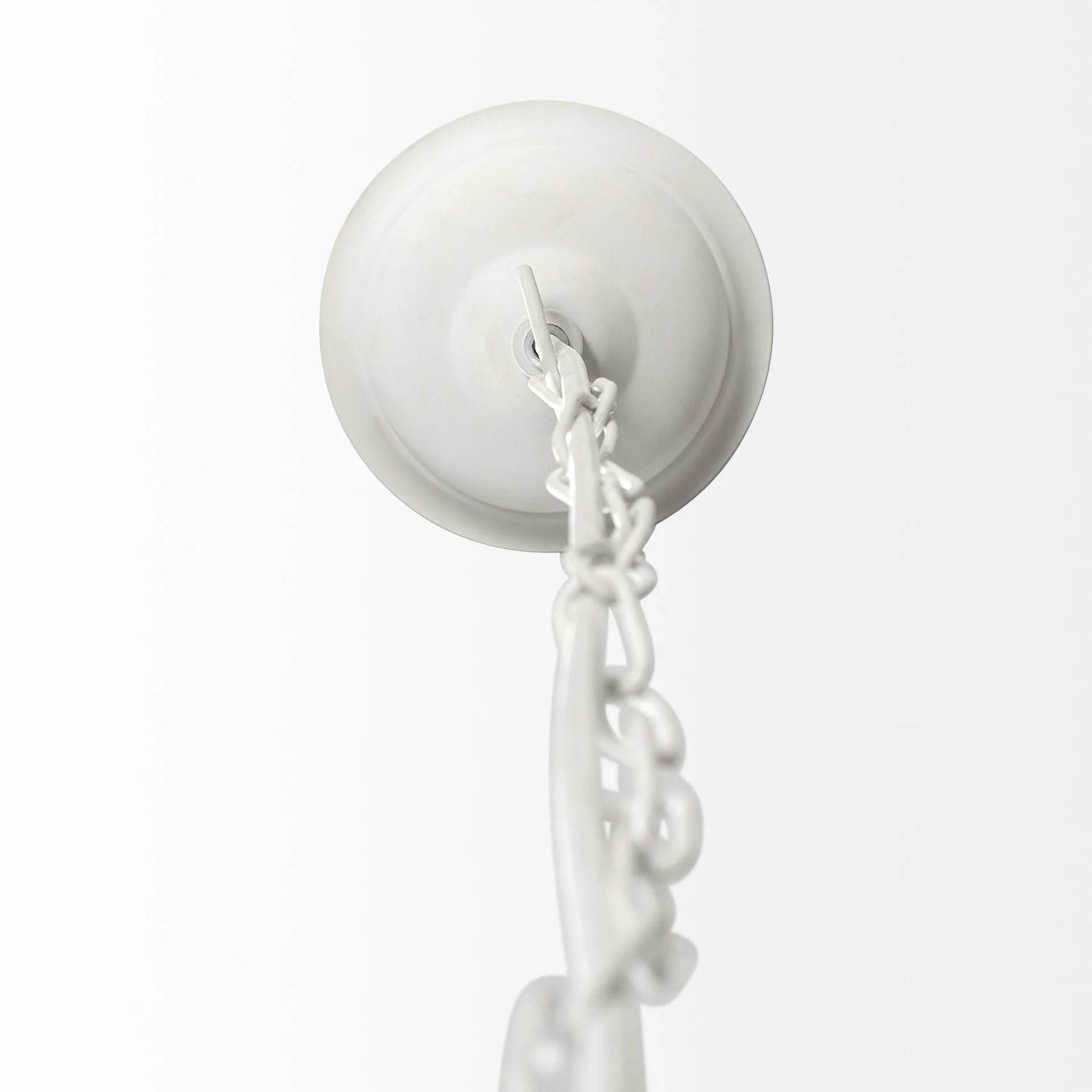 Whitewash Beaded Ball Hanging Light By Homeroots - Image 4
