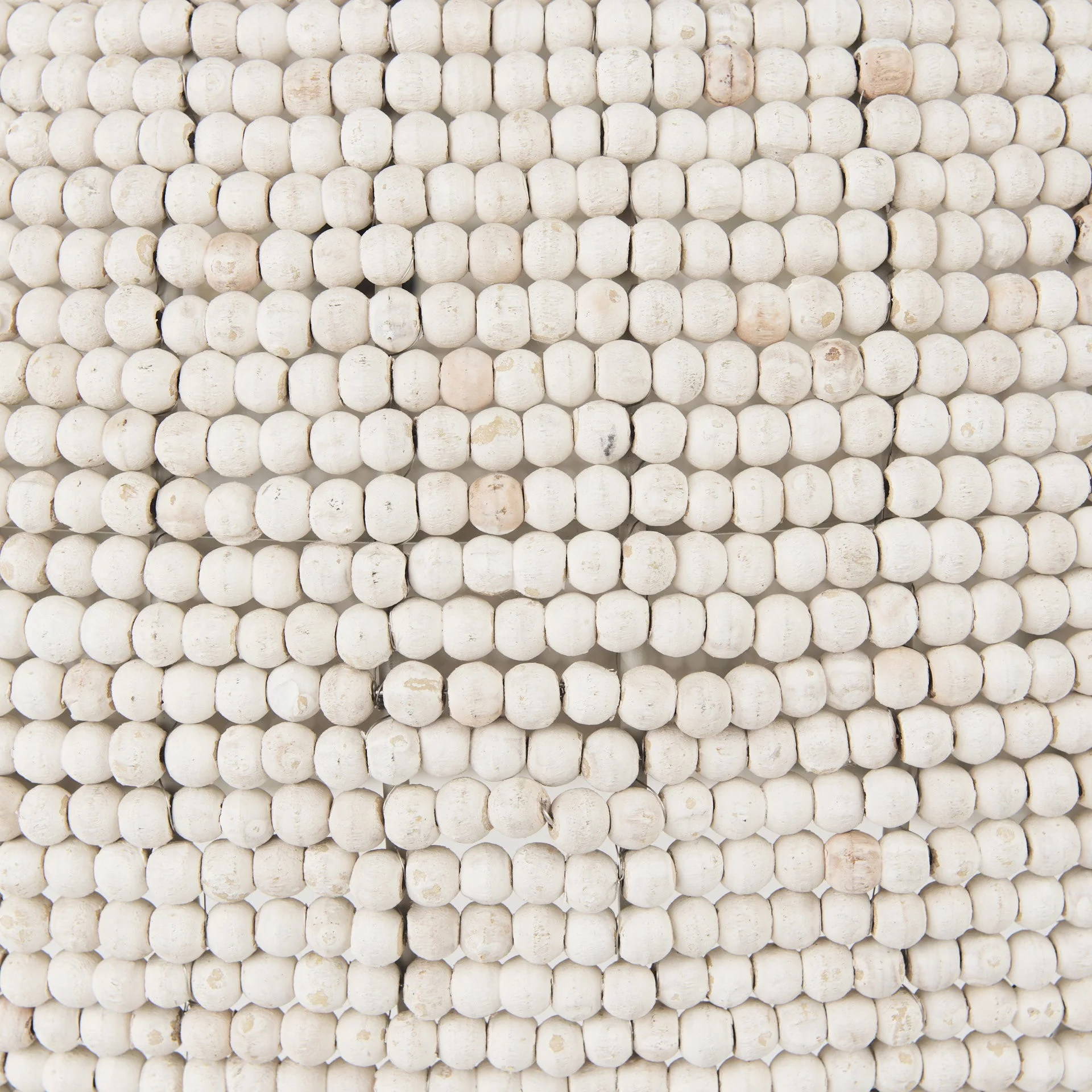 Whitewash Beaded Hanging Chandelier By Homeroots - Image 7