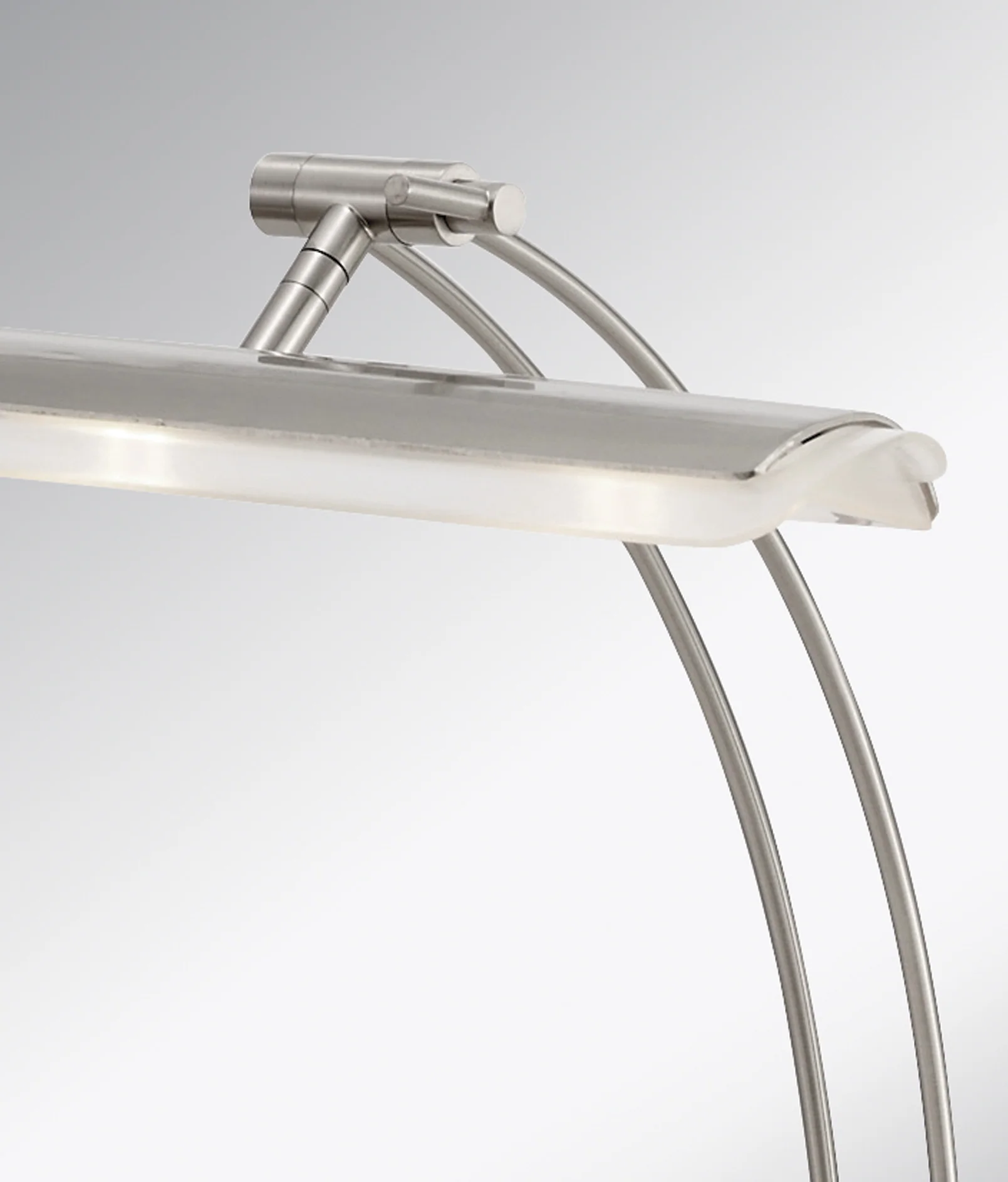 Wide Angle Adjustable Brushed Steel Metal LED Desk Lamp By Homeroots - Image 2