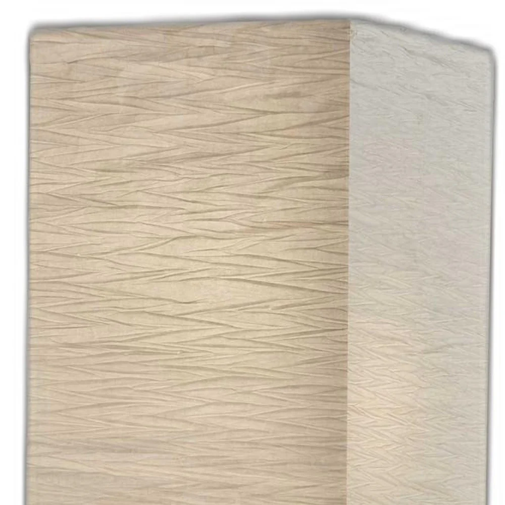 Wildside Paper Shade Floor Lamp with Walnut Wood Base By Homeroots - Image 3