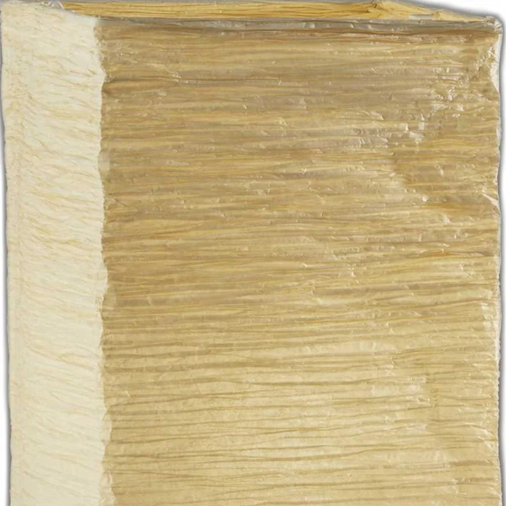 Wildside Paper Shade with Natural Wood Table Lamp By Homeroots - Image 3
