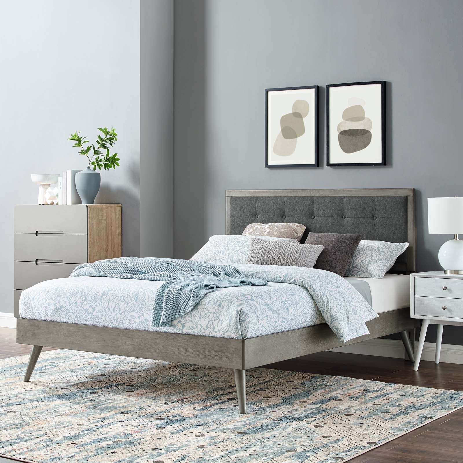 Willow Full Wood Platform Bed With Splayed Legs By Modway - MOD-6637 - Image 12