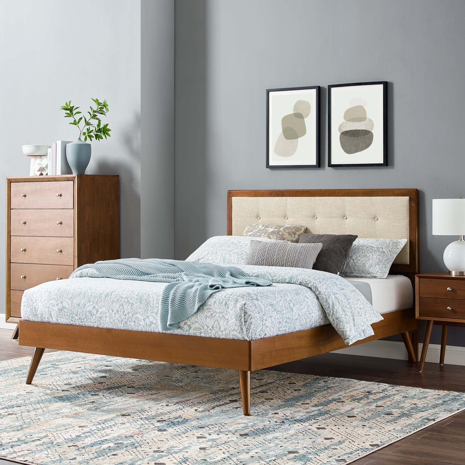 Willow Full Wood Platform Bed With Splayed Legs By Modway - MOD-6637 - Image 23