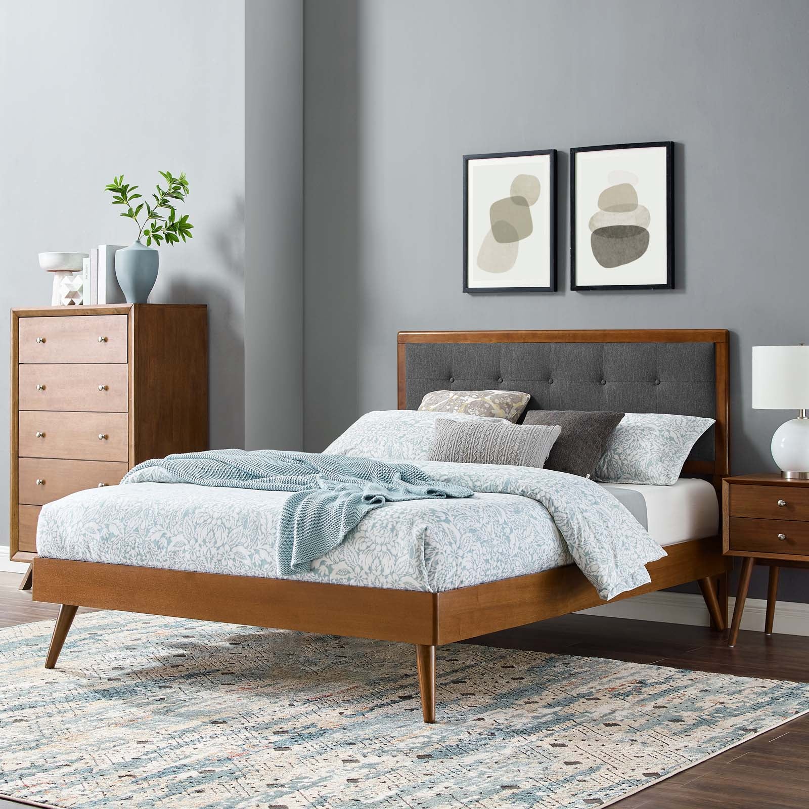 Willow Full Wood Platform Bed With Splayed Legs By Modway - MOD-6637 - Image 34