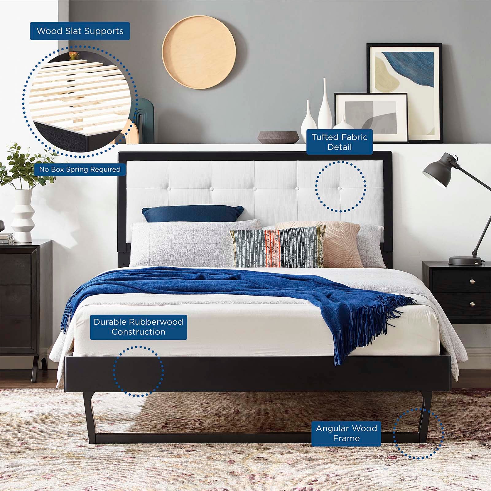 Willow Twin Wood Platform Bed With Angular Frame By Modway - MOD-6636 - Image 10