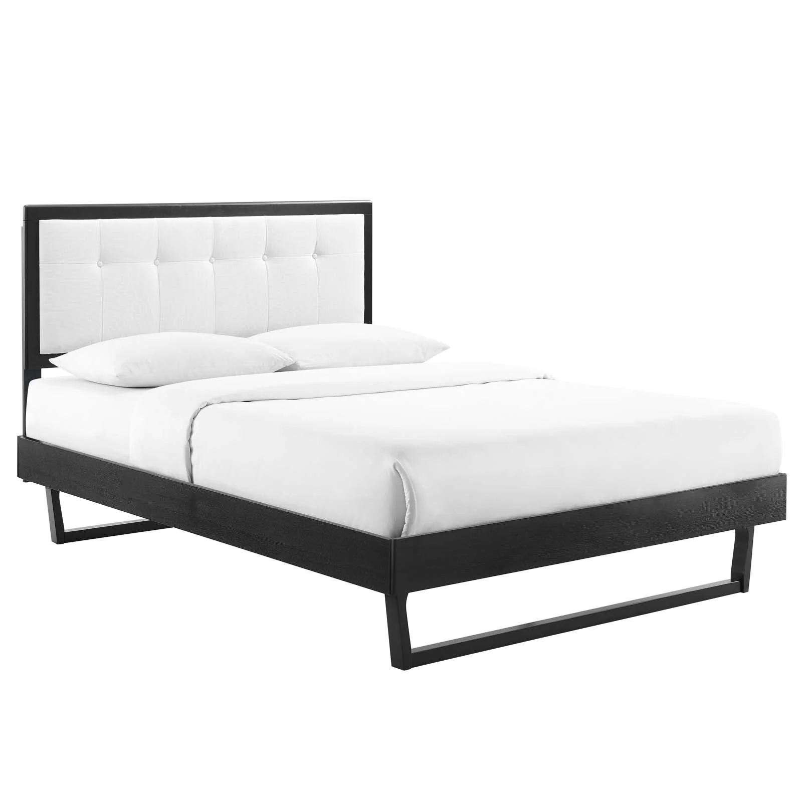 Willow Twin Wood Platform Bed With Angular Frame By Modway - MOD-6636 - Image 2