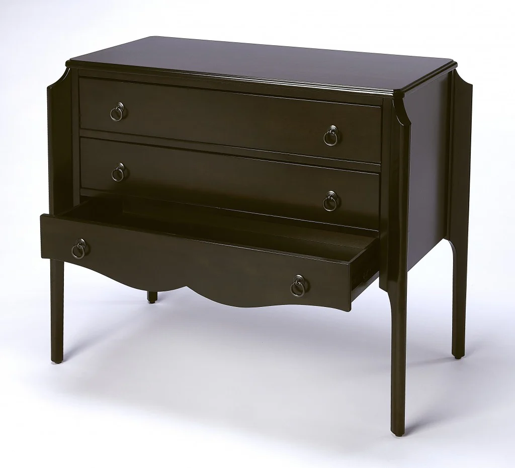 Wilshire Chocolate 3 Drawer Chest By Homeroots - Image 4