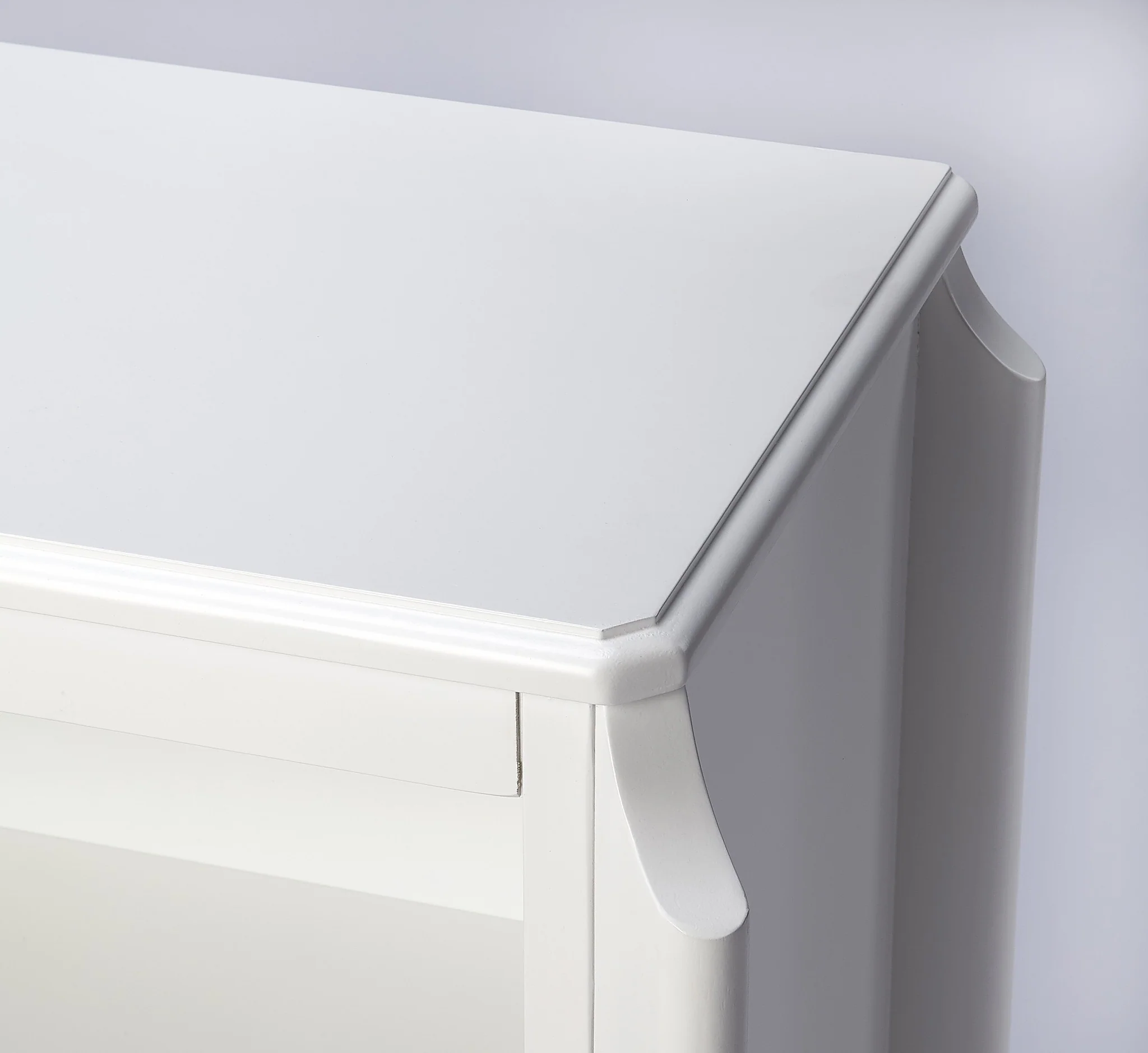 Wilshire Glossy White Bookcase By Homeroots - Image 5