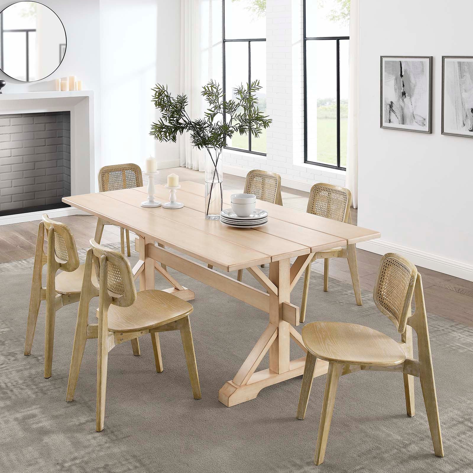 Windchime 71" Wood Dining Table By Modway - EEI-4579 - Image 11