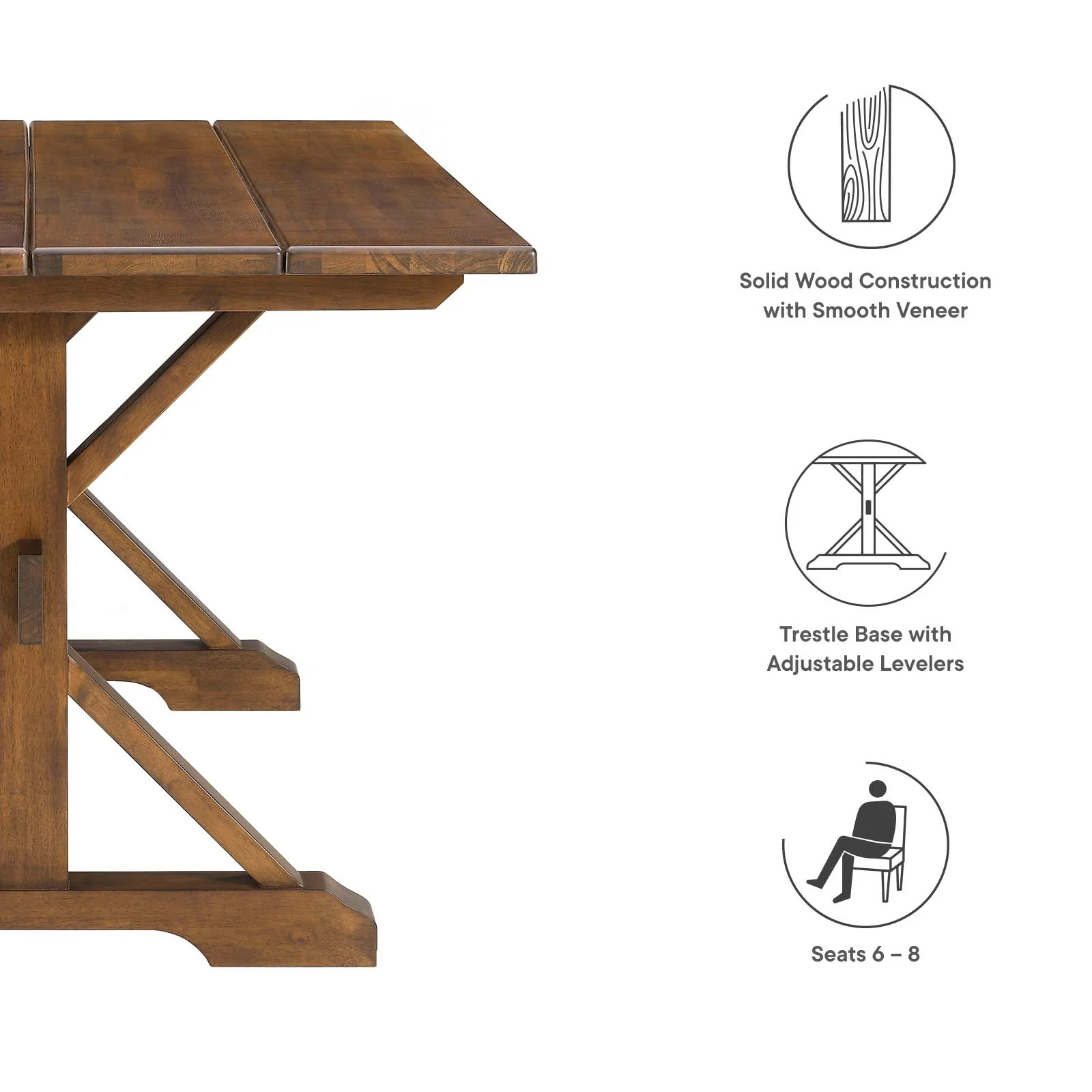 Windchime 71" Wood Dining Table By Modway - EEI-4579 - Image 26