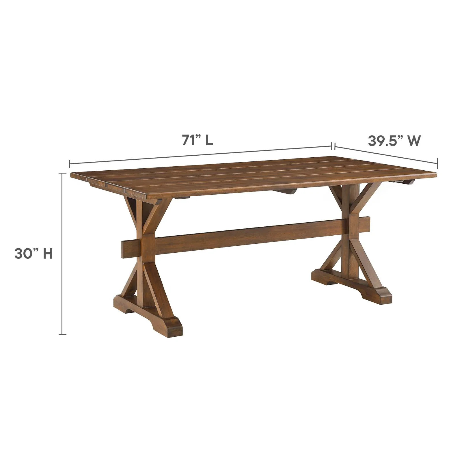 Windchime 71" Wood Dining Table By Modway - EEI-4579 - Image 27