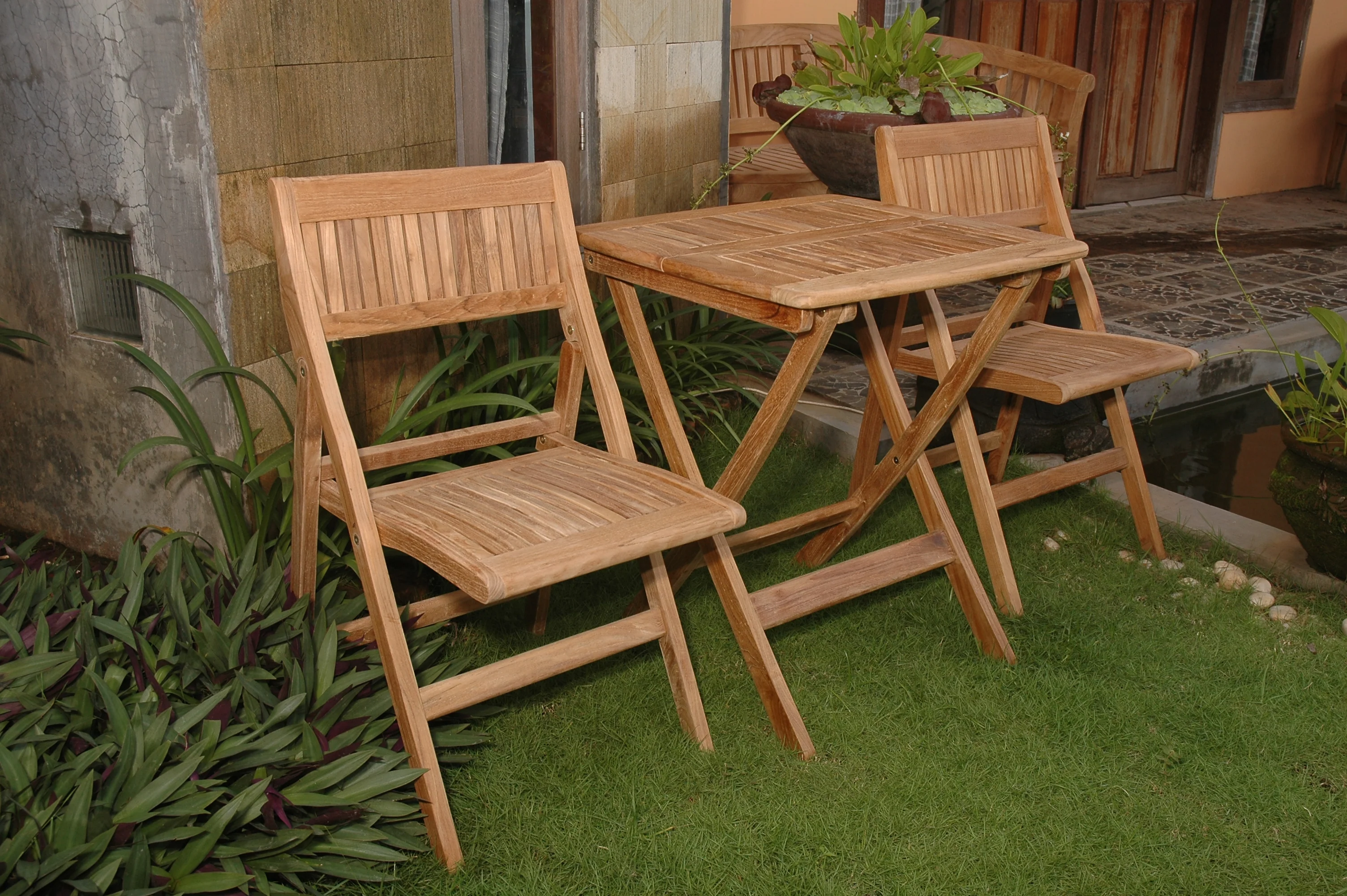 Windsor 3-Pieces Square Bistro Set  By Anderson Teak - Image 3