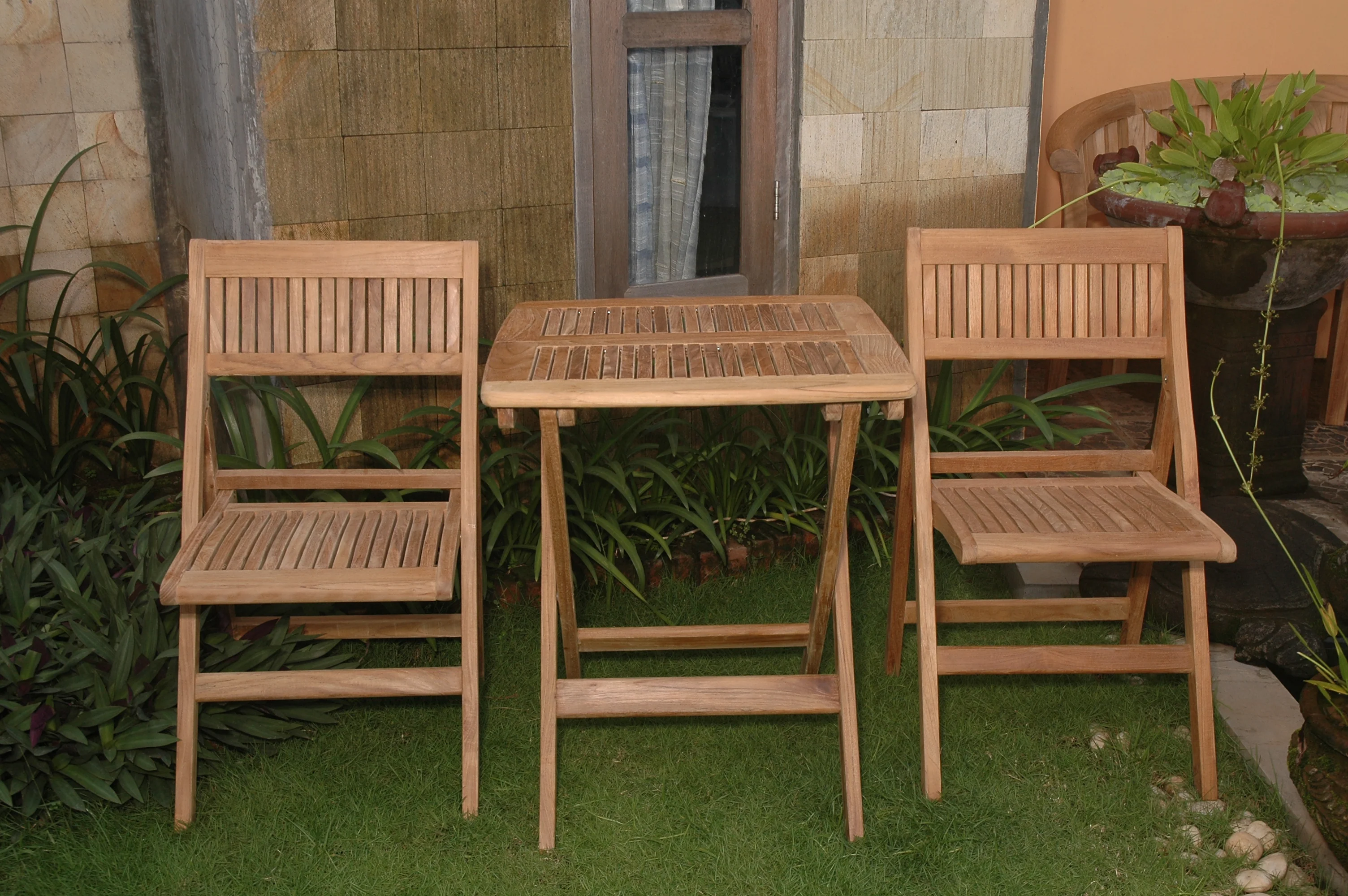 Windsor 3-Pieces Square Bistro Set  By Anderson Teak - Image 4