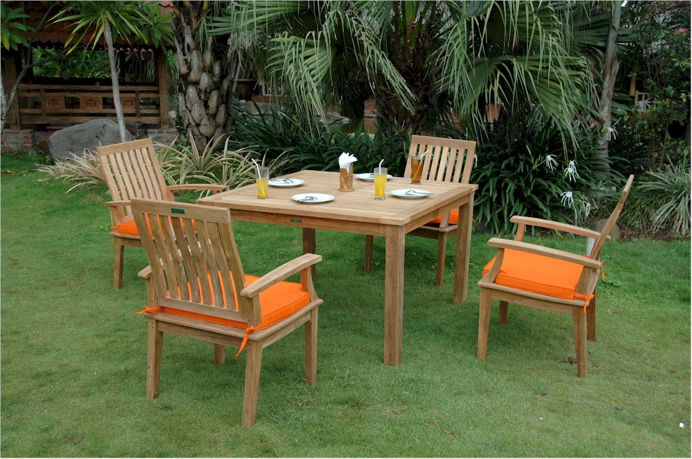 Windsor Brianna 5-Pieces Dining Table Set By Anderson Teak - Image 3