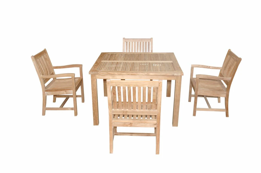 Windsor Rialto Armchair 5-Pieces Dining Set By Anderson Teak - Image 2