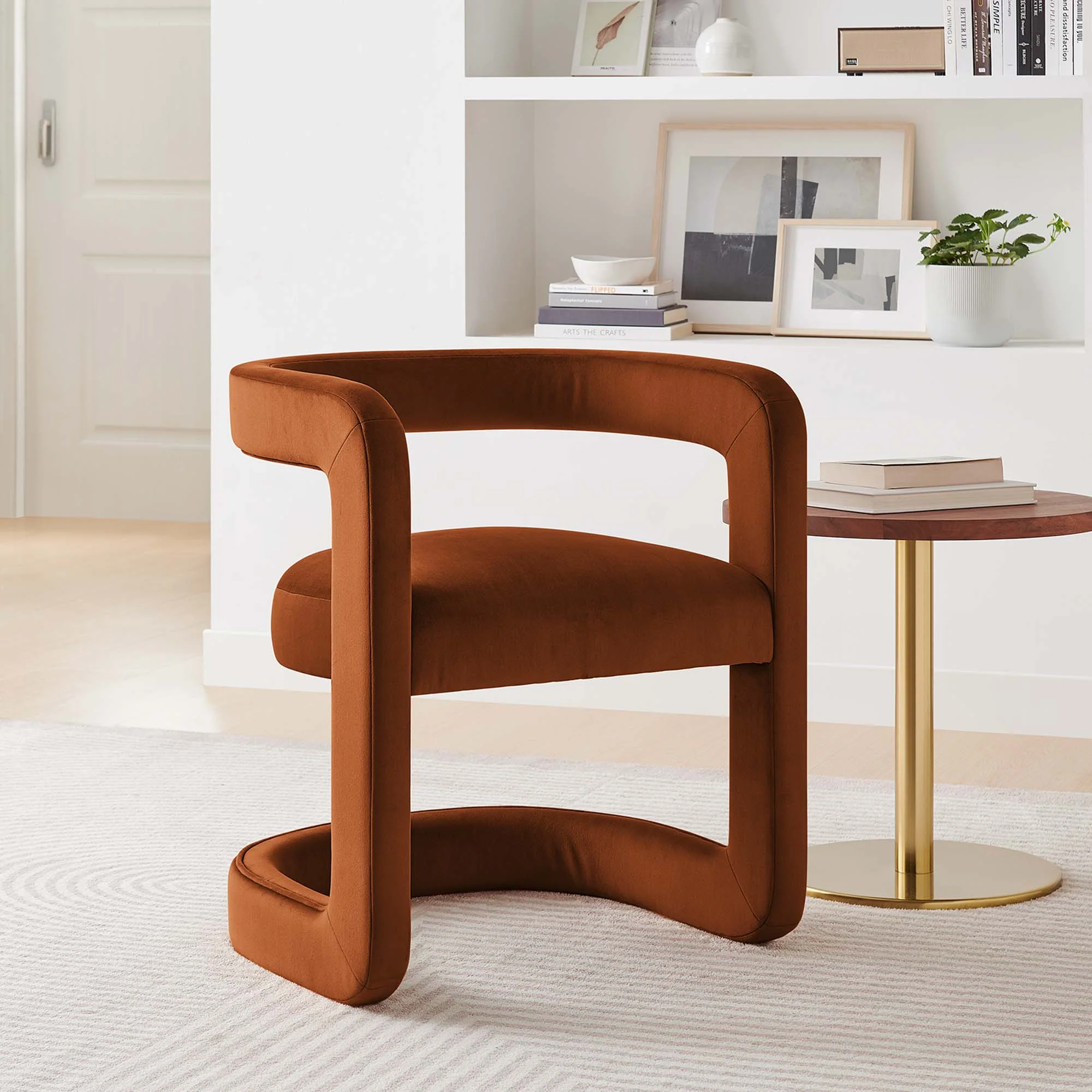 Winslow Barrel Performance Velvet Dining Chair  by Modway - Image 24