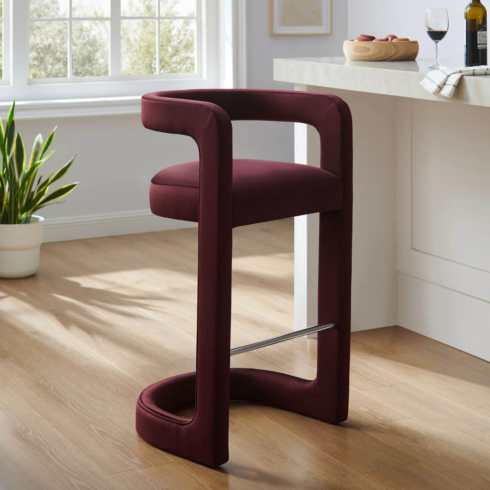 Winslow Performance Velvet Bar Stool by Modway - Image 25