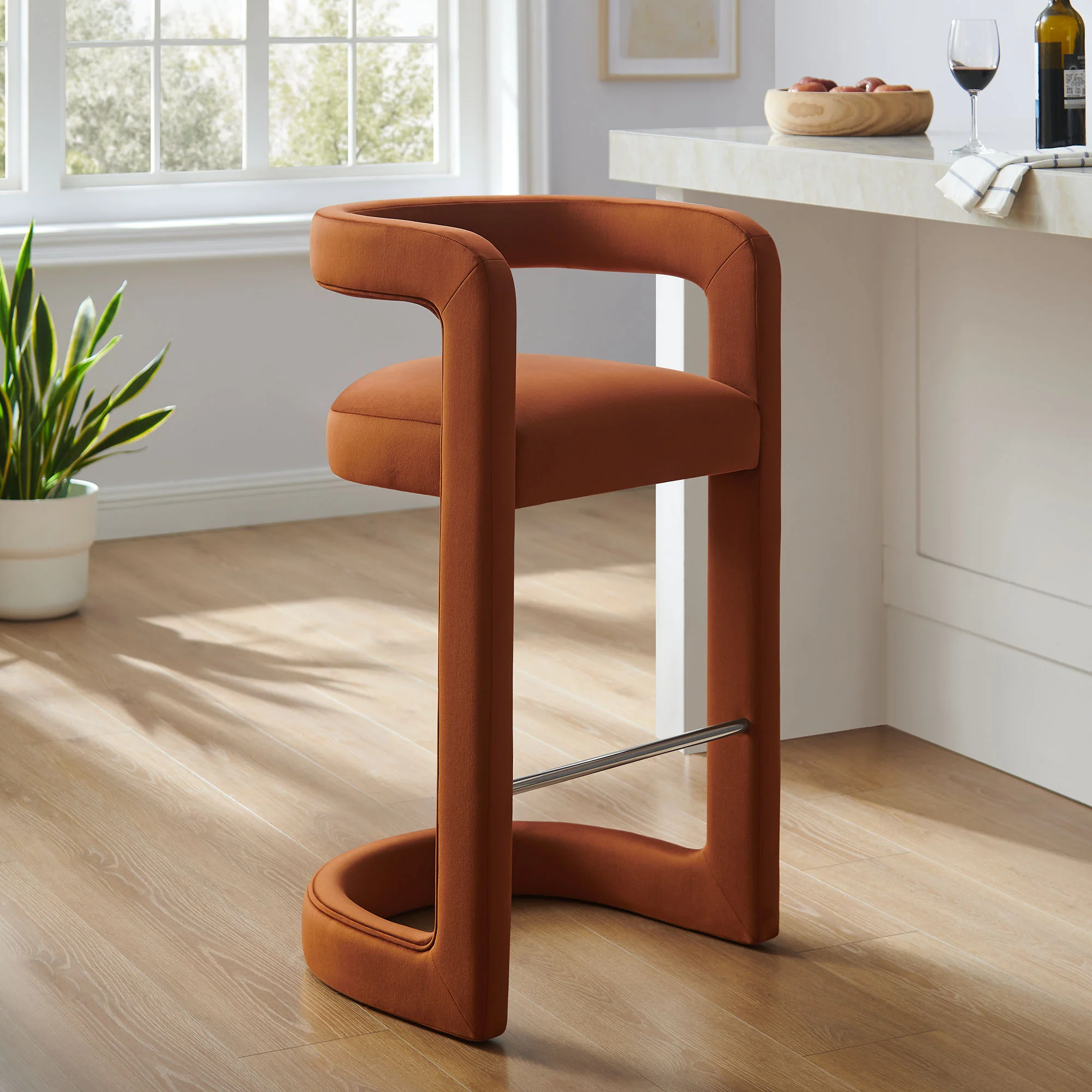Winslow Performance Velvet Bar Stool by Modway - Image 34