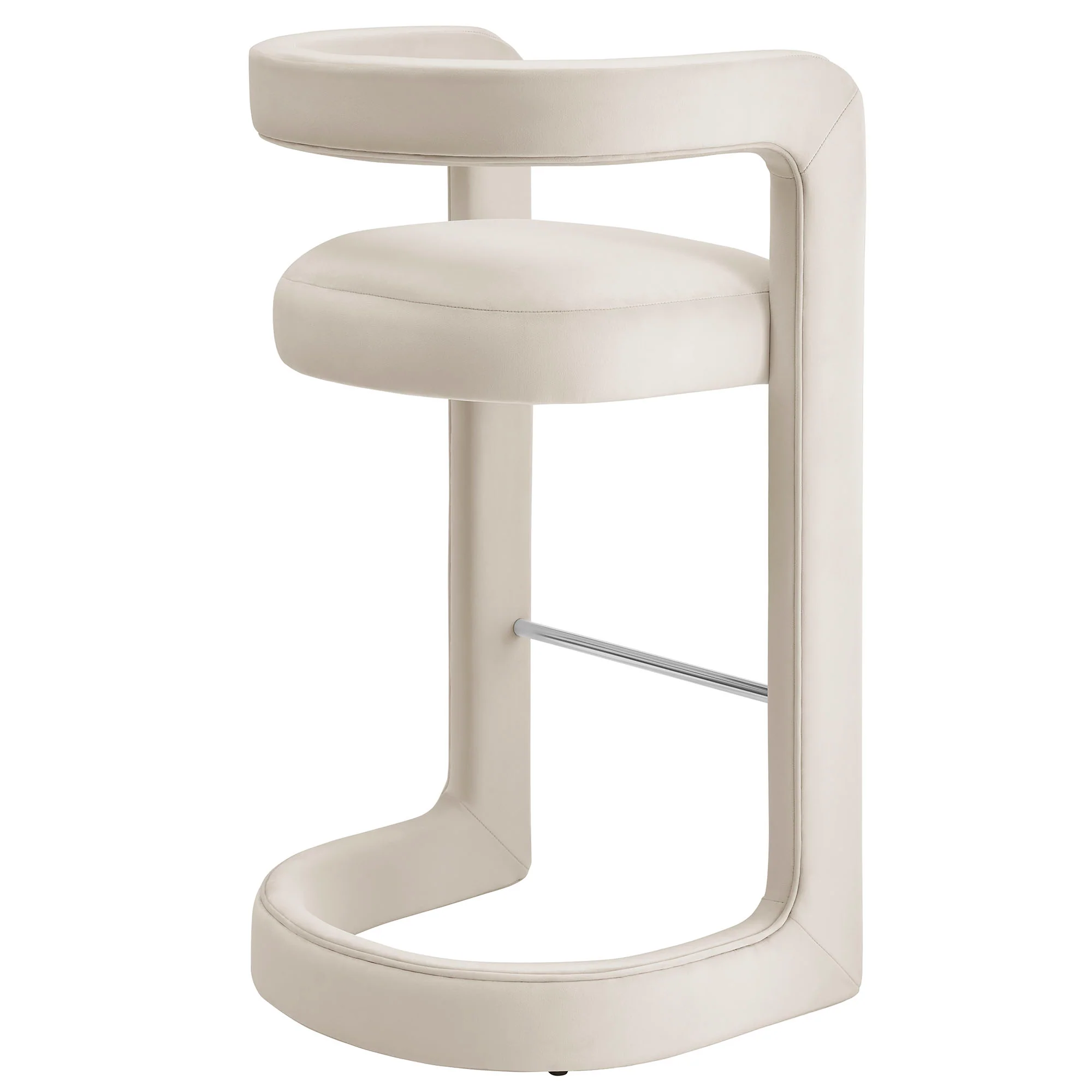 Winslow Performance Velvet Bar Stool by Modway - Image 4