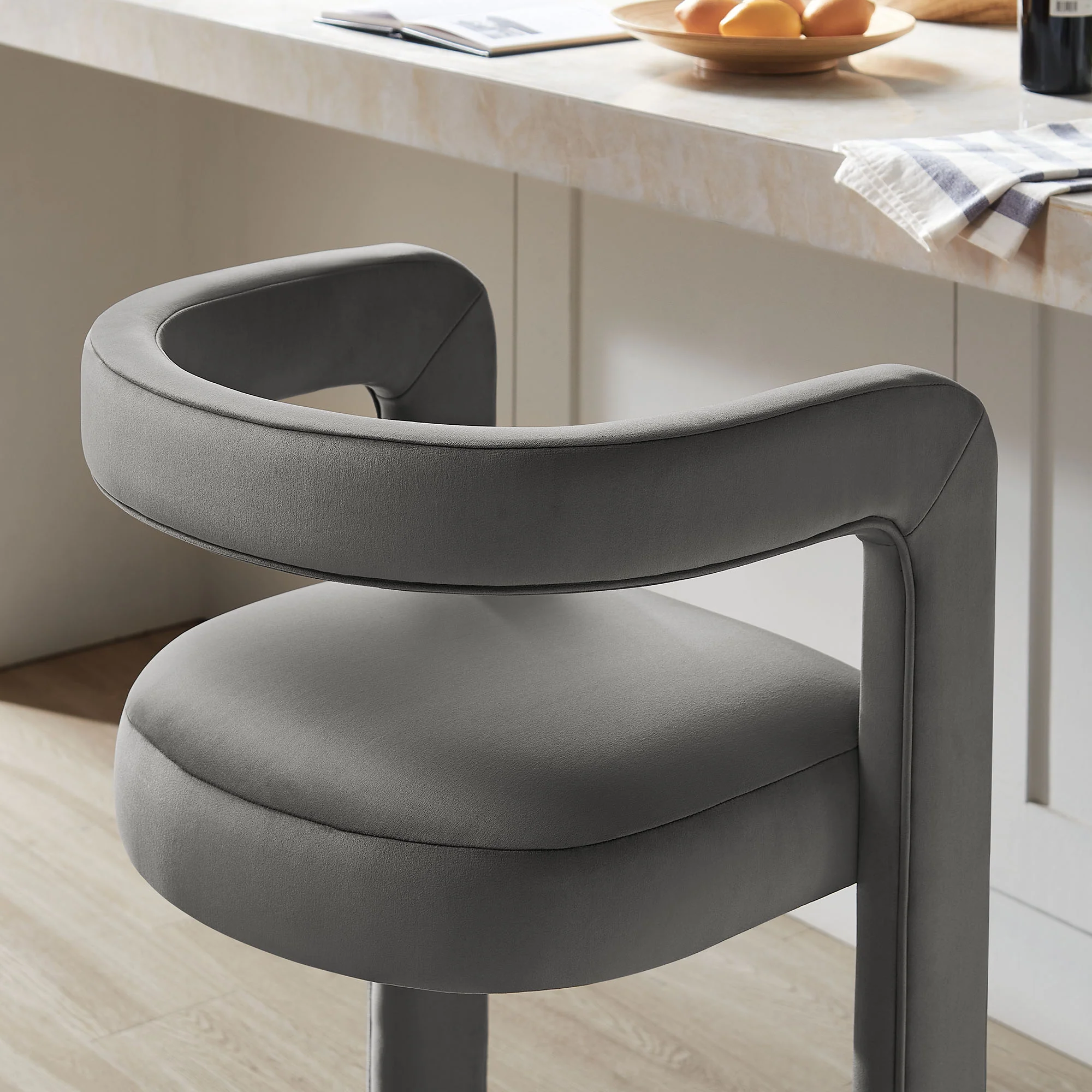 Winslow Performance Velvet Bar Stool by Modway - Image 42