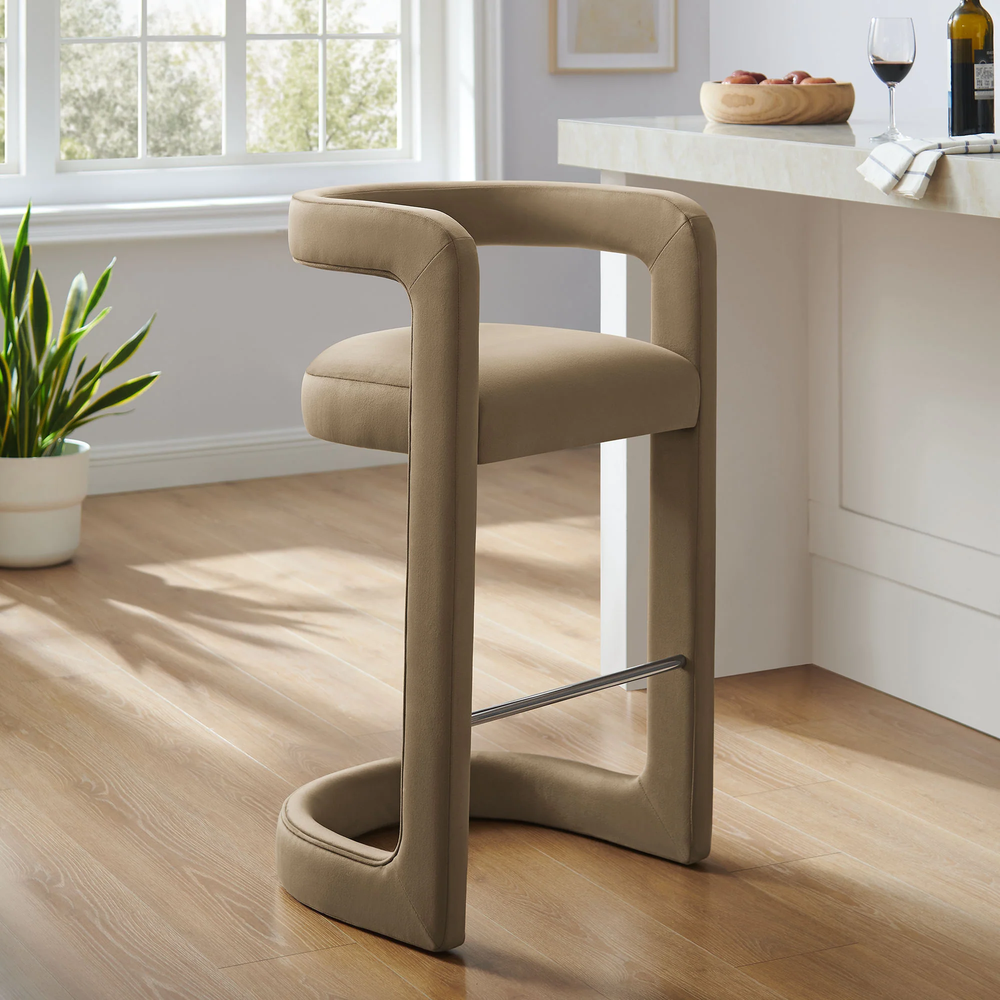 Winslow Performance Velvet Bar Stool by Modway - Image 52