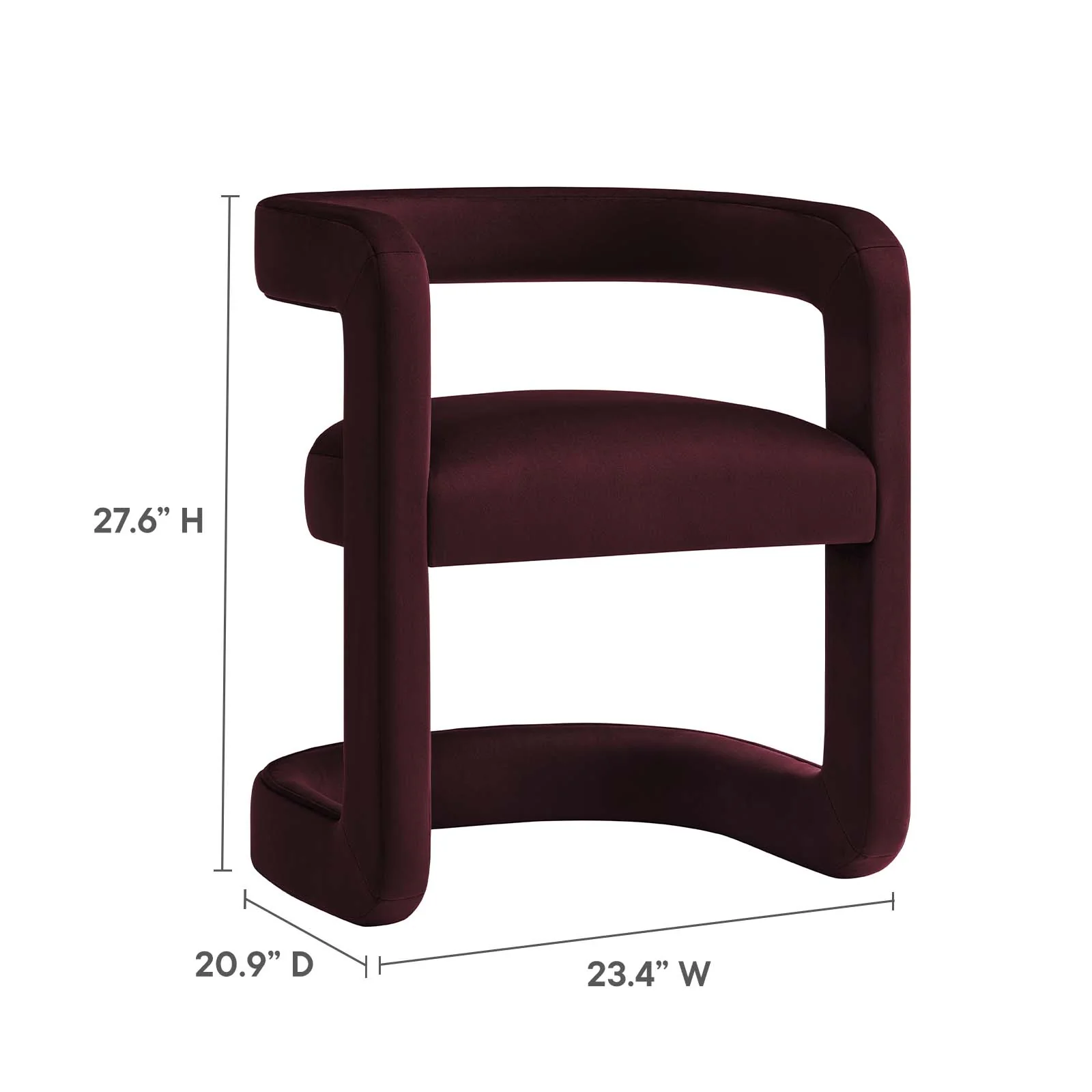 Winslow Performance Velvet Barrel Accent Chair By Modway - EEI-6778 - Image 25