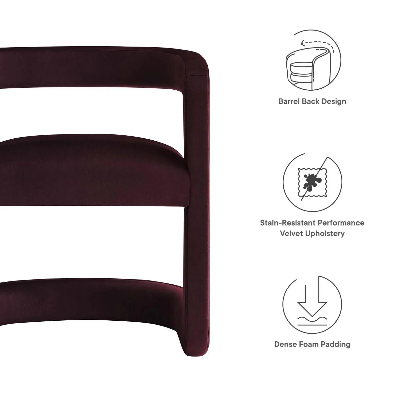 Winslow Performance Velvet Barrel Accent Chair By Modway - EEI-6778 - Image 26