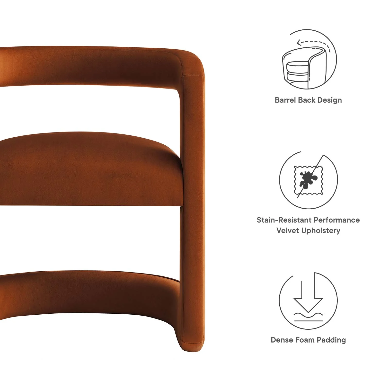 Winslow Performance Velvet Barrel Accent Chair By Modway - EEI-6778 - Image 35