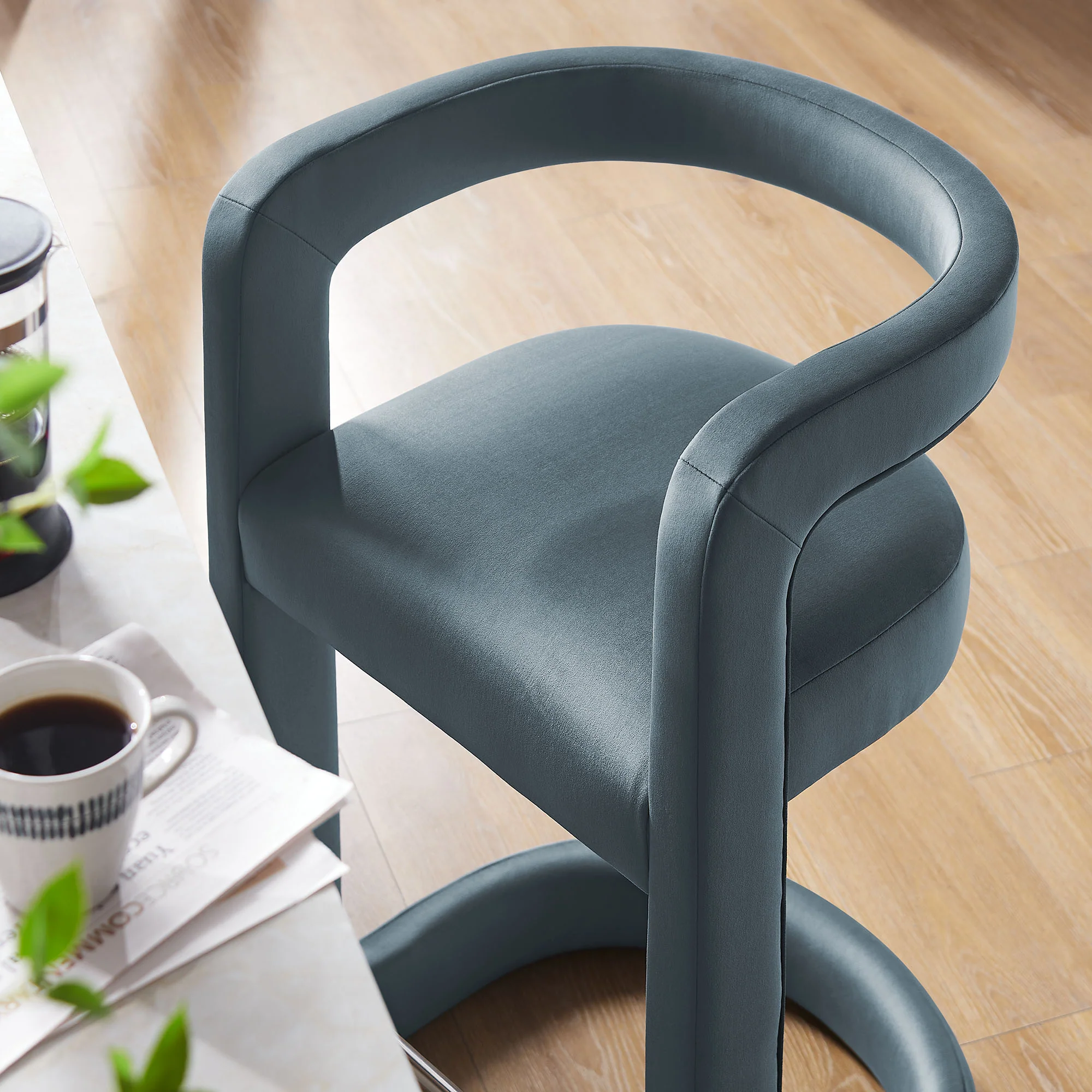 Winslow Performance Velvet Counter Stool by Modway - Image 15
