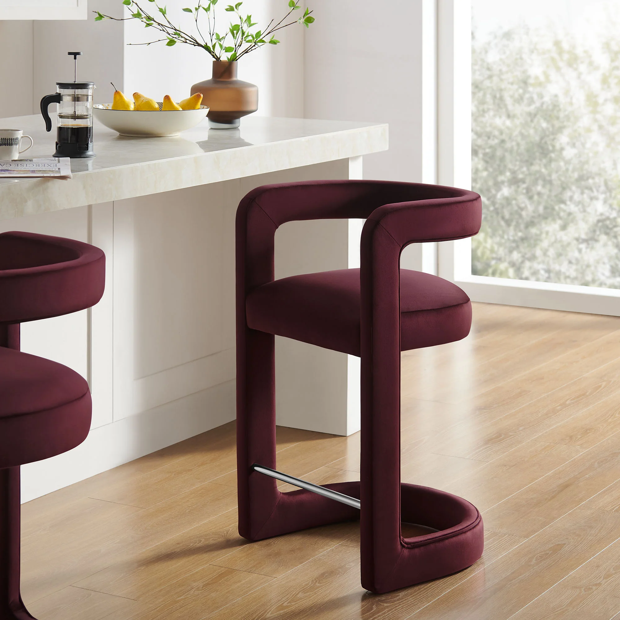 Winslow Performance Velvet Counter Stool by Modway - Image 25