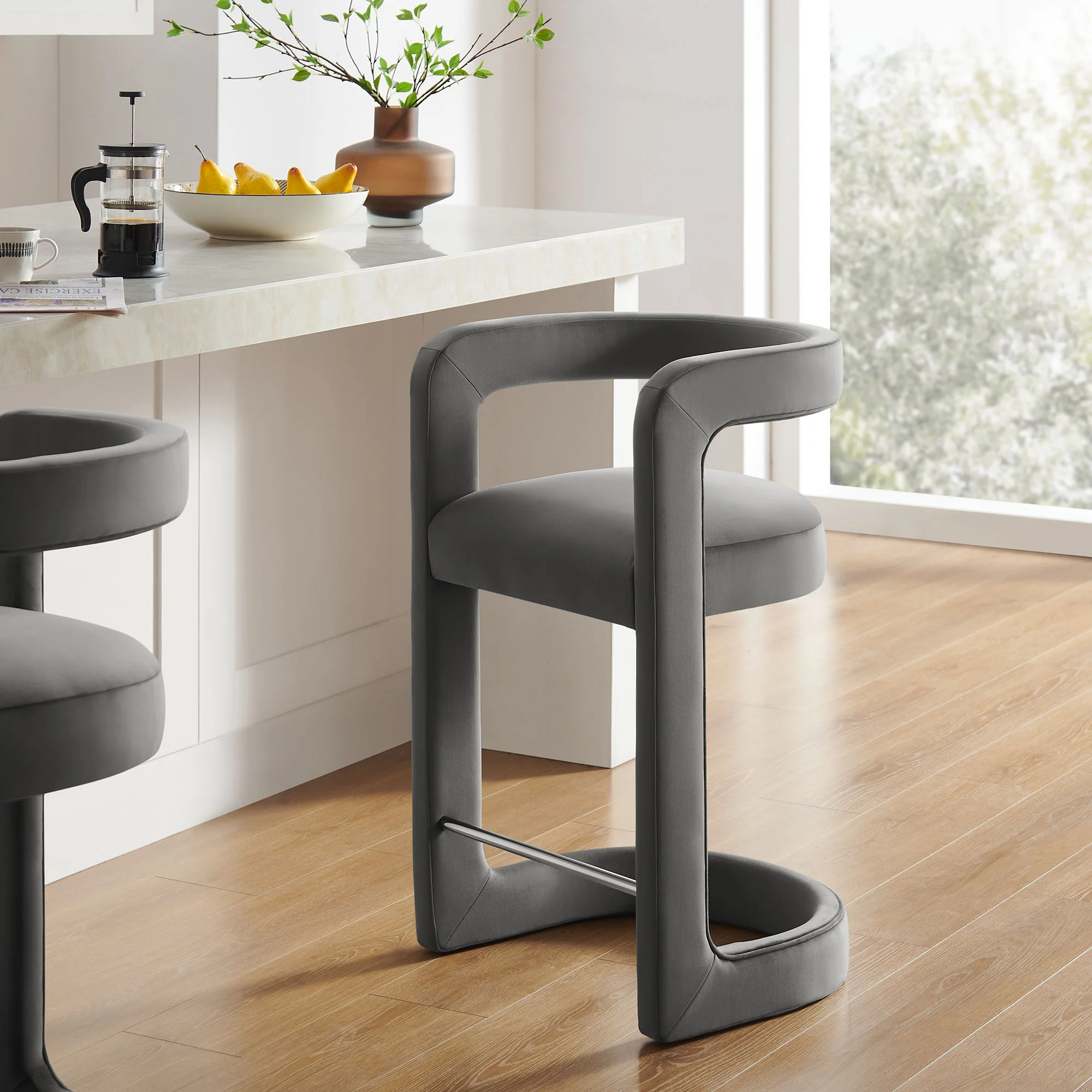Winslow Performance Velvet Counter Stool by Modway - Image 43